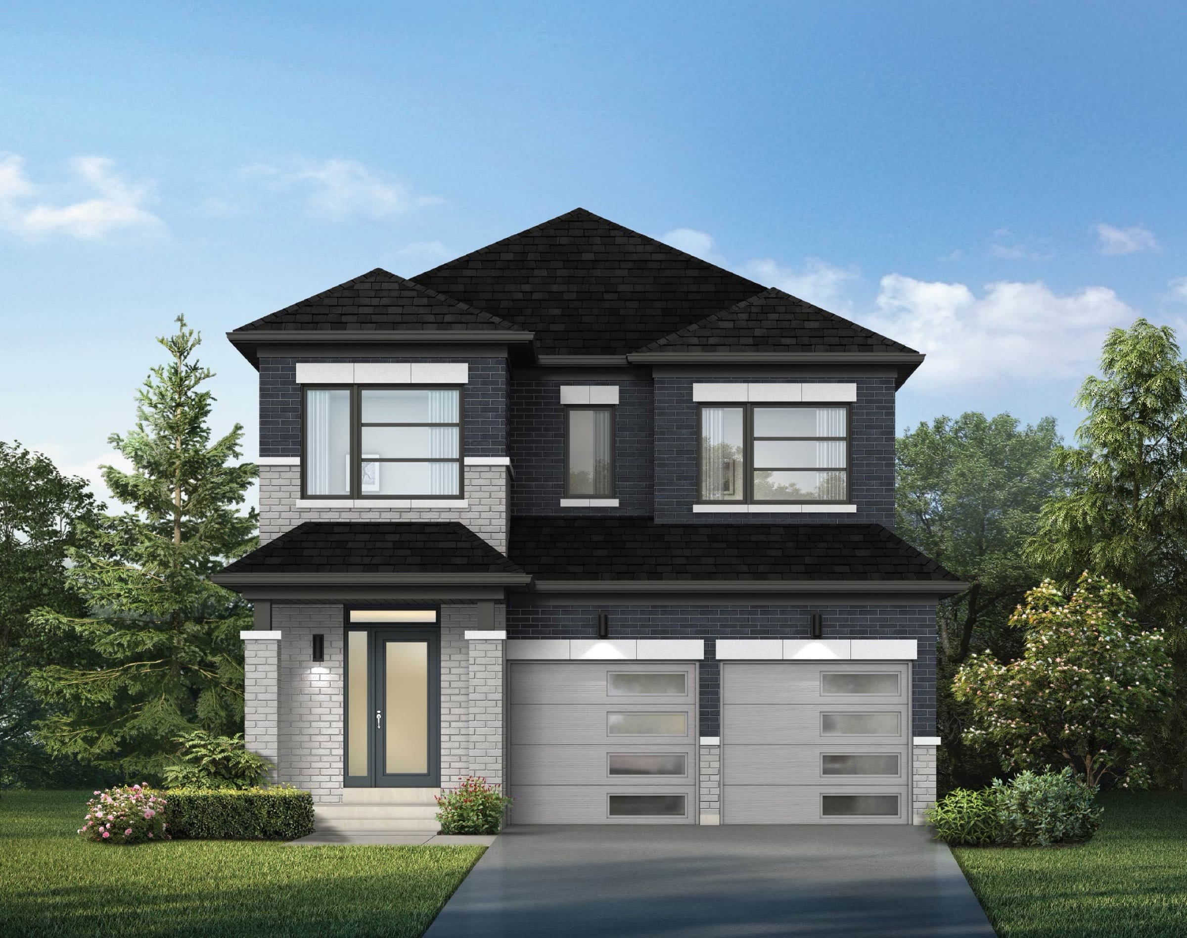 Modern two-storey single with double garage