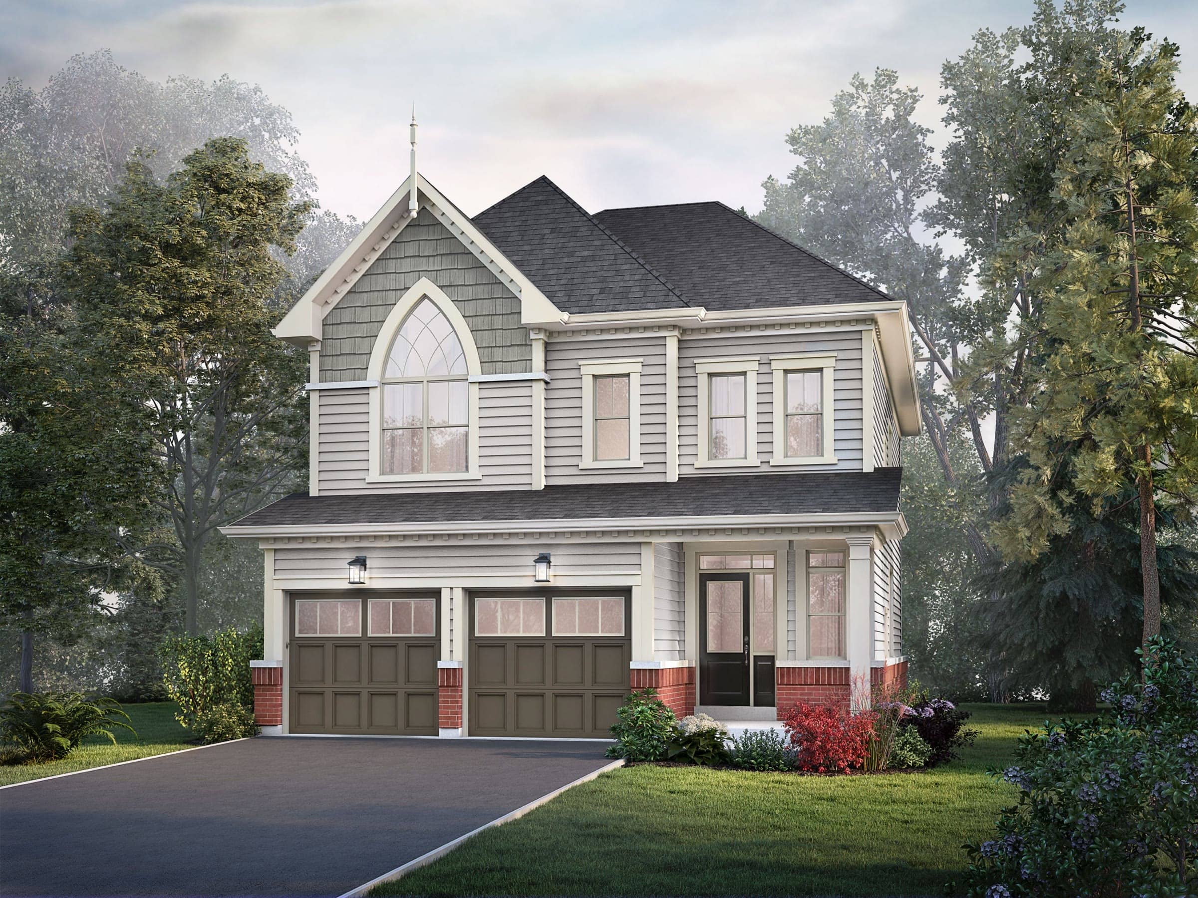 Detached home with front porch